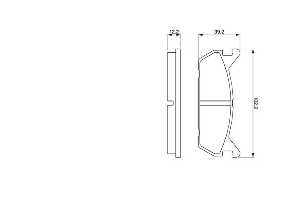 Комплект тормозных колодок, дисковый тормоз 0 986 461 146 BOSCH #4