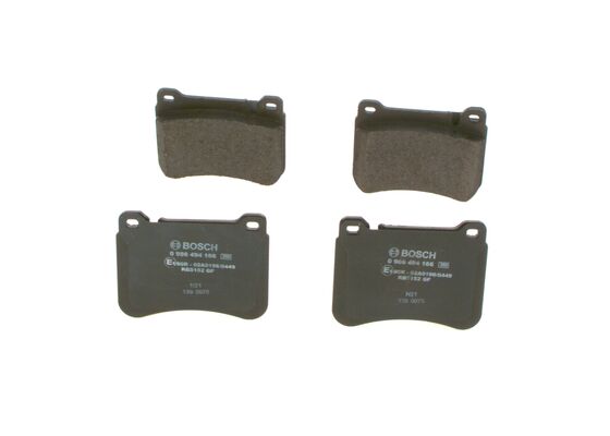 Комплект гальмівних накладок, дискове гальмо 0 986 494 166 BOSCH #2