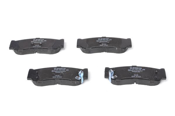 Комплект тормозных колодок, дисковый тормоз 0 986 494 230 BOSCH #5