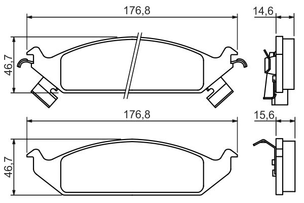 Комплект тормозных колодок, дисковый тормоз   0 986 494 313   BOSCH