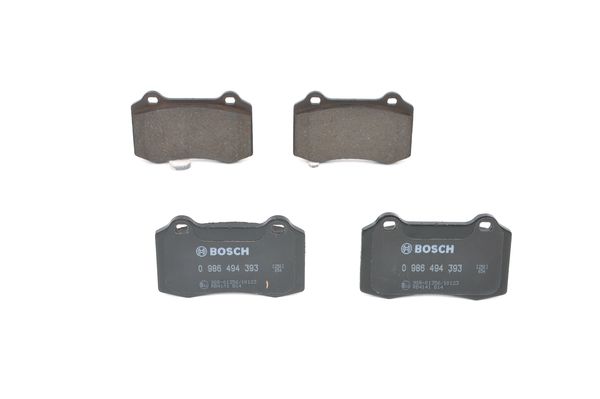 Комплект тормозных колодок, дисковый тормоз   0 986 494 393   BOSCH