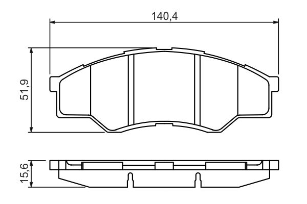 Комплект тормозных колодок, дисковый тормоз   0 986 494 425   BOSCH