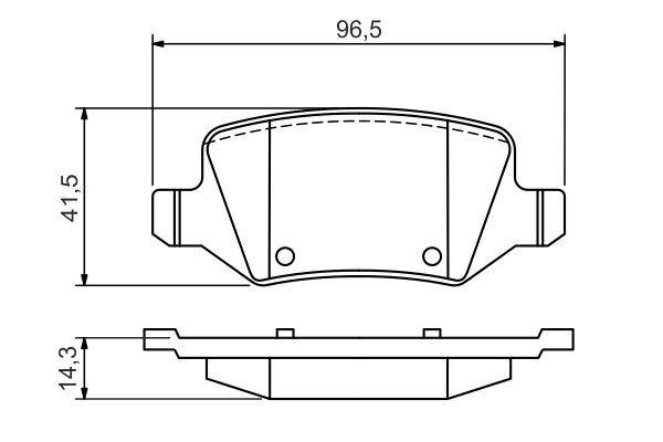 Комплект тормозных колодок, дисковый тормоз   0 986 494 569   BOSCH