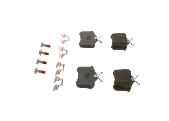 Комплект гальмівних накладок, дискове гальмо 0 986 494 600 BOSCH #1