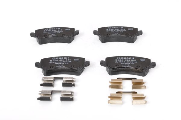 Комплект гальмівних накладок, дискове гальмо 0 986 494 641 BOSCH #5