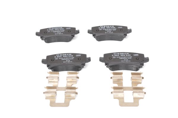 Комплект гальмівних накладок, дискове гальмо 0 986 494 649 BOSCH #5