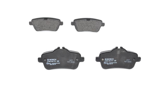 Комплект тормозных колодок, дисковый тормоз 0 986 494 771 BOSCH #2