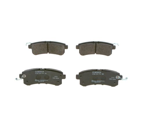 Комплект гальмівних накладок, дискове гальмо 0 986 494 778 BOSCH #2