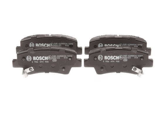 Комплект тормозных колодок, дисковый тормоз   0 986 494 908   BOSCH