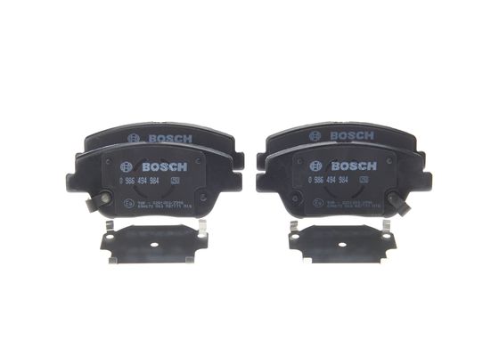 Комплект гальмівних накладок, дискове гальмо   0 986 494 984   BOSCH