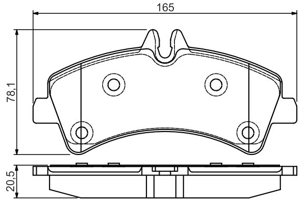 Комплект тормозных колодок, дисковый тормоз   0 986 495 099   BOSCH