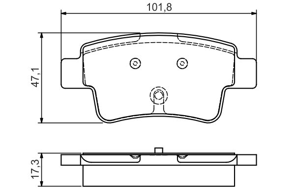 Комплект тормозных колодок, дисковый тормоз   0 986 495 111   BOSCH