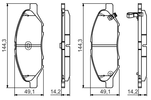 Комплект тормозных колодок, дисковый тормоз   0 986 495 133   BOSCH