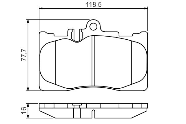 Комплект тормозных колодок, дисковый тормоз   0 986 495 138   BOSCH