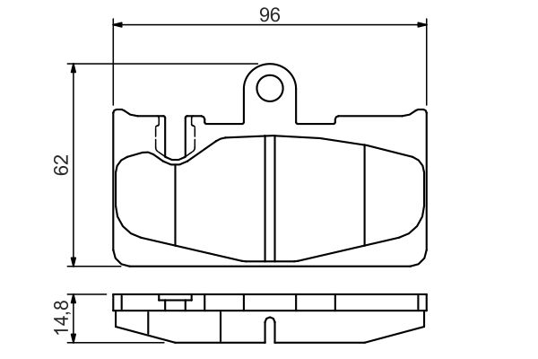 Комплект тормозных колодок, дисковый тормоз   0 986 495 139   BOSCH