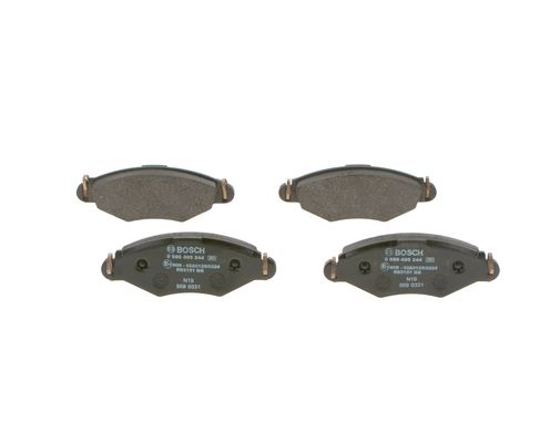 Комплект тормозных колодок, дисковый тормоз 0 986 495 244 BOSCH #2