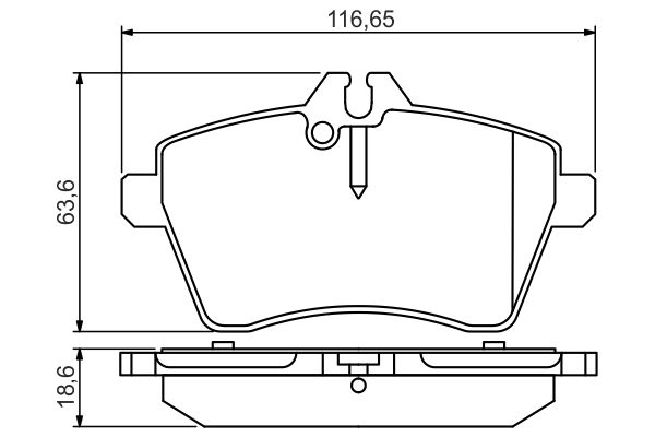 Комплект тормозных колодок, дисковый тормоз   0 986 495 273   BOSCH