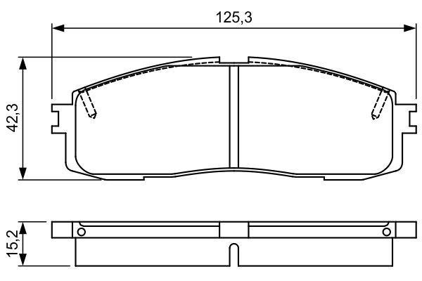 Комплект тормозных колодок, дисковый тормоз   0 986 495 330   BOSCH