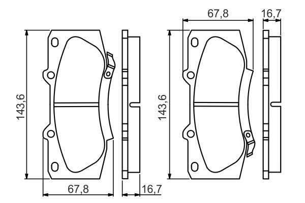 Комплект тормозных колодок, дисковый тормоз   0 986 495 352   BOSCH