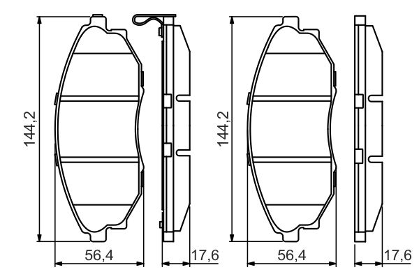 Комплект тормозных колодок, дисковый тормоз   0 986 495 353   BOSCH