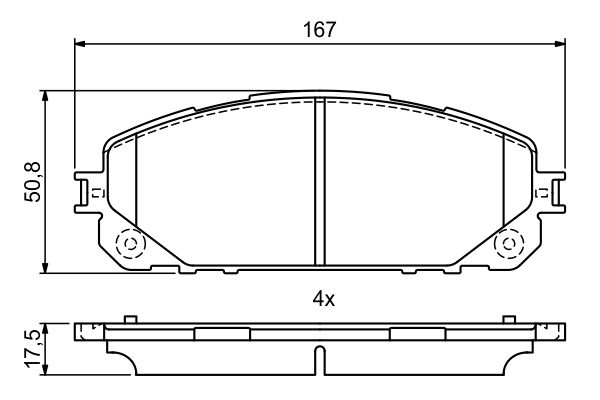 Комплект тормозных колодок, дисковый тормоз   0 986 495 404   BOSCH