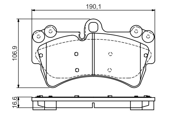 Комплект тормозных колодок, дисковый тормоз   0 986 495 435   BOSCH