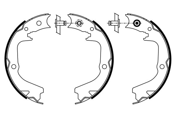 Комплект тормозных колодок, стояночная тормозная система 0 986 487 932 BOSCH #4