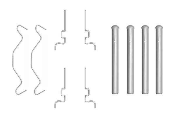 Комплект приладдя, накладка дискового гальма   1 987 474 313   BOSCH