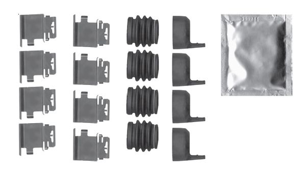 Комплект приладдя, накладка дискового гальма   1 987 474 750   BOSCH