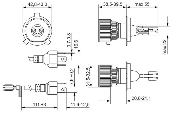 Лампа розжарювання, фара дальнього світла   1 987 301 700   BOSCH