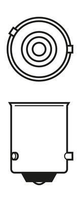 Лампа розжарювання, вказівник повороту 1 987 301 520 BOSCH #6