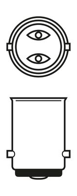 Лампа розжарювання, вказівник повороту 1 987 302 524 BOSCH #6