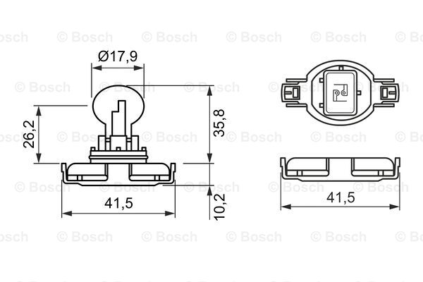 Лампа накаливания, противотуманная фара   1 987 302 271   BOSCH