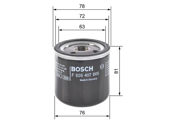 Масляный фильтр F 026 407 005 BOSCH #4
