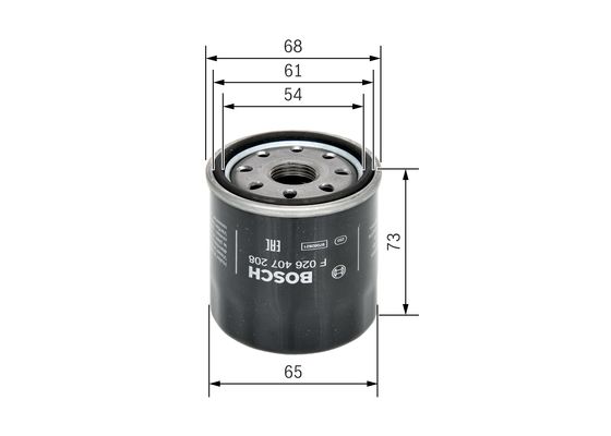 Масляный фильтр F 026 407 208 BOSCH #4