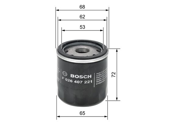Масляный фильтр F 026 407 221 BOSCH #4