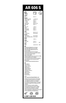 Щітка двірника 3 397 118 910 BOSCH #3