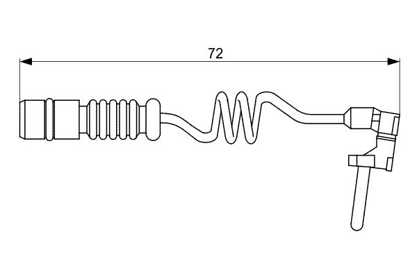 Сигнализатор, износ тормозных колодок   1 987 473 057   BOSCH