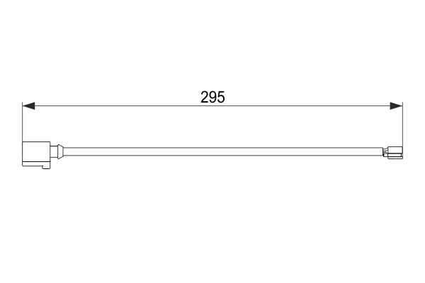 Сигнализатор, износ тормозных колодок   1 987 474 565   BOSCH