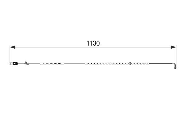 Сигнализатор, износ тормозных колодок   1 987 474 595   BOSCH