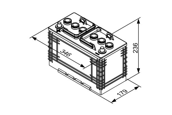 Стартерний акумулятор 0 092 T30 370 BOSCH #4