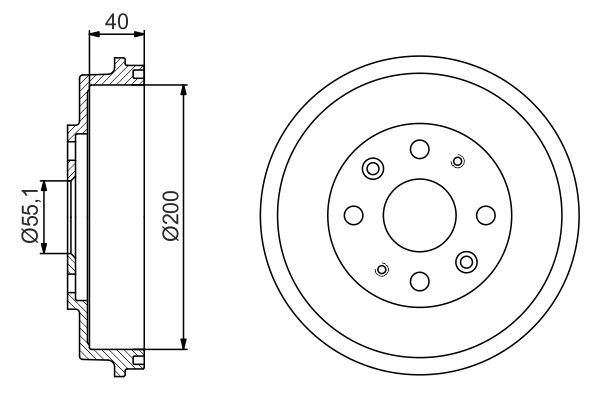 Тормозной барабан   0 986 477 191   BOSCH