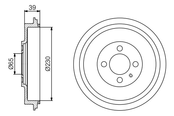 Тормозной барабан   0 986 477 194   BOSCH