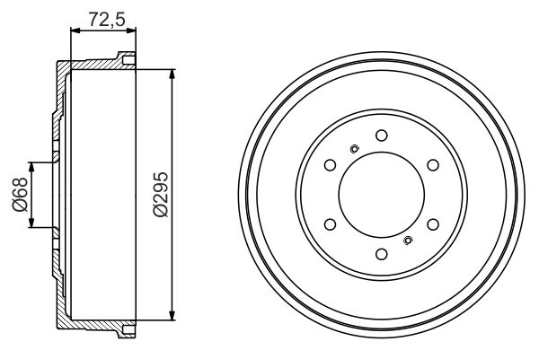 Тормозной барабан   0 986 477 215   BOSCH