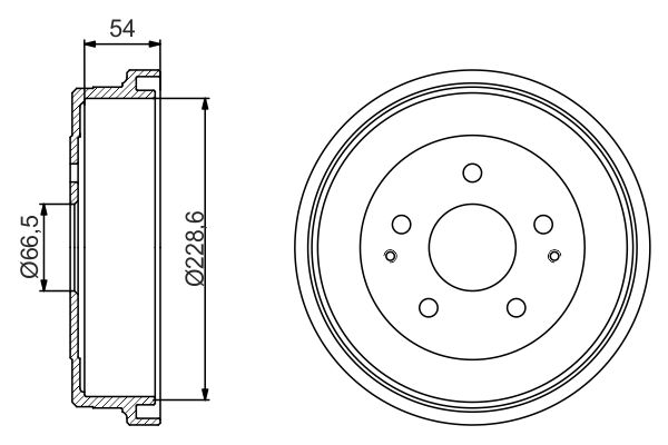 Гальмівний барабан   0 986 477 230   BOSCH