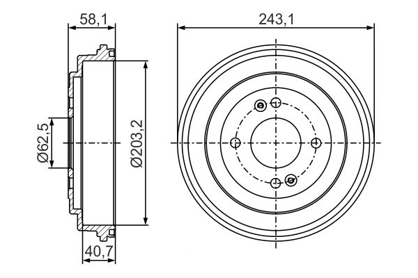 Тормозной барабан 0 986 477 298 BOSCH #4