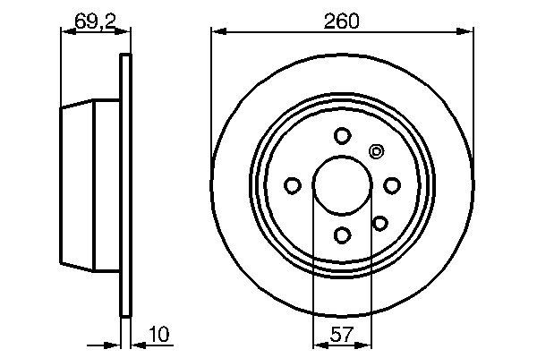 Тормозной диск   0 986 478 086   BOSCH