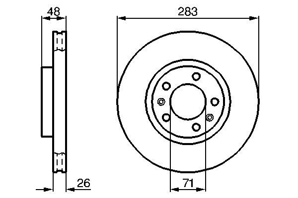 Тормозной диск   0 986 478 125   BOSCH