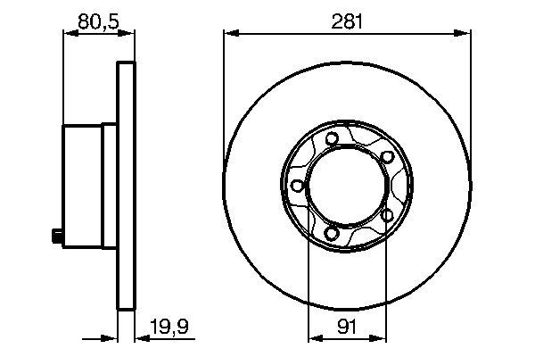 Тормозной диск   0 986 478 138   BOSCH