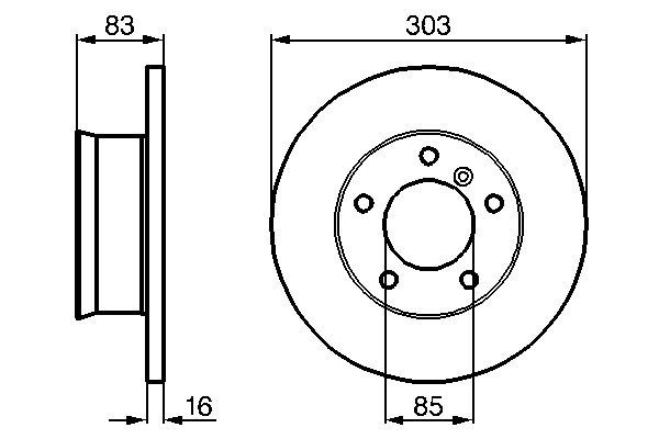 Тормозной диск   0 986 478 189   BOSCH